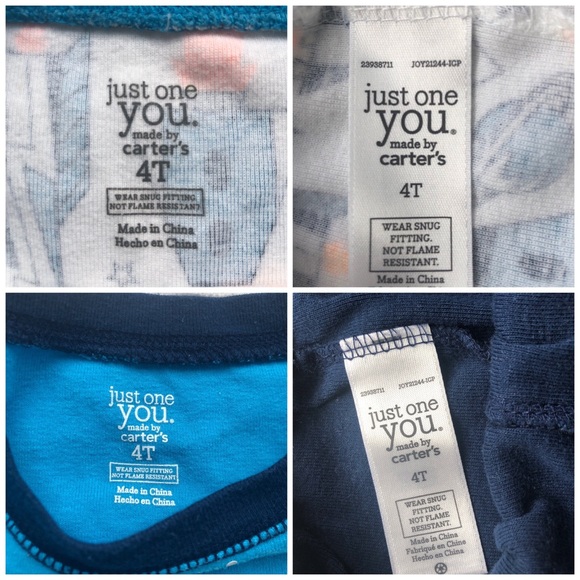 4pc Carter “Rocket Theme” 4T Pajama Bundle - Picture 8 of 8